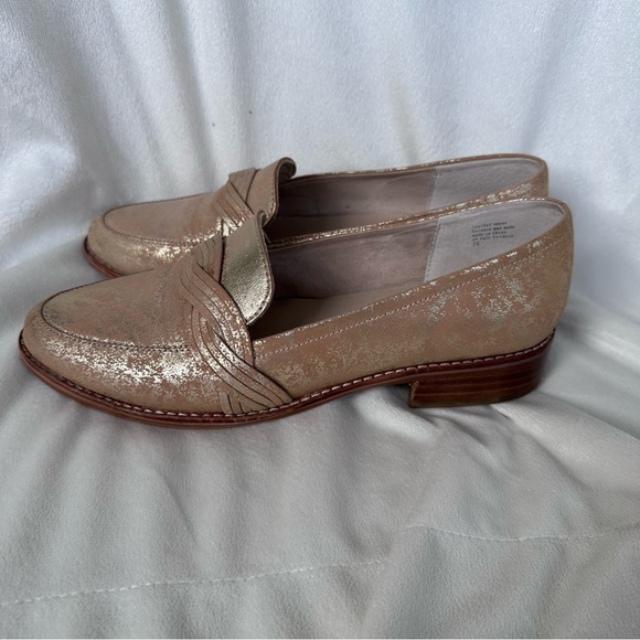Anthropologie Shoes - Lien.Do Gold Loafers